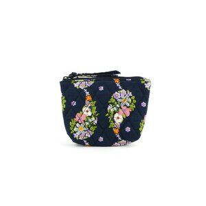 Vera Bradley Paisley Rain Cotton Essential Zip Top Pouch NWT